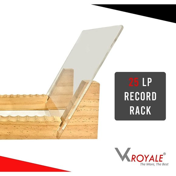 Vinyl Records Storage Holder Display Stand– Wood Stand - Picture 4 of 6